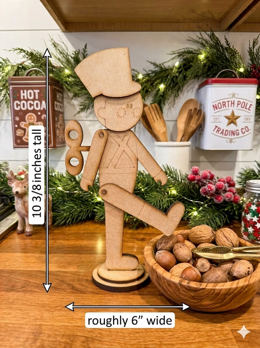 (Item#080) “Marching” Christmas Nutcracker - DIY Craft Kit