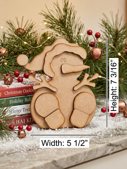 Sammy the Snowman Leaner - DIY Craft Kit (*This kit is now cut on 1/8” MDF/Hardboard*)