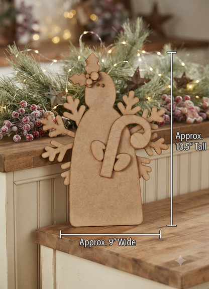 Snowman Snowflake Angel Leaner - DIY Craft Kit