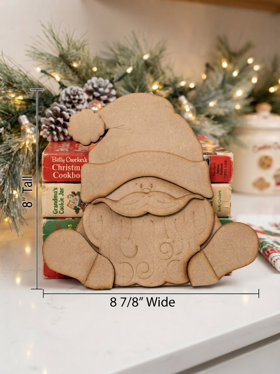 (Item#106) Bundle - Snowman “SNOW” Pallet Board Hanger + Santa Leaner w/ Boots