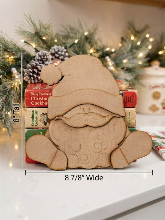 (Item#105) Santa Leaner w/ Boots - DIY Craft Kit