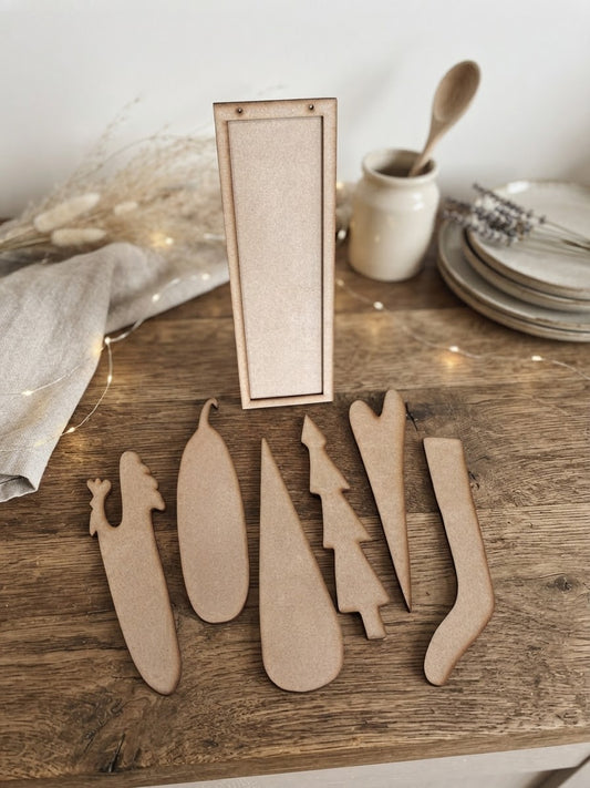 (Item#117) DIY Frame Hanger/Leaner w/Interchangeable Center Cutouts (magnets NOT included; must be purchased separately to make interchangeable)