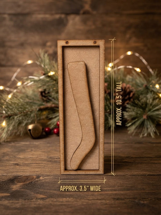 (Item#122) Frame Leaner/Hanger w/Stocking Only - DIY Craft Kit