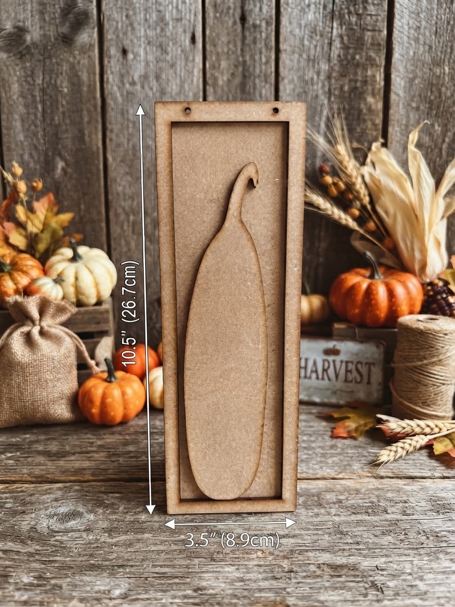(Item#123) Frame Leaner/Hanger w/Pumpkin Only - DIY Craft Kit