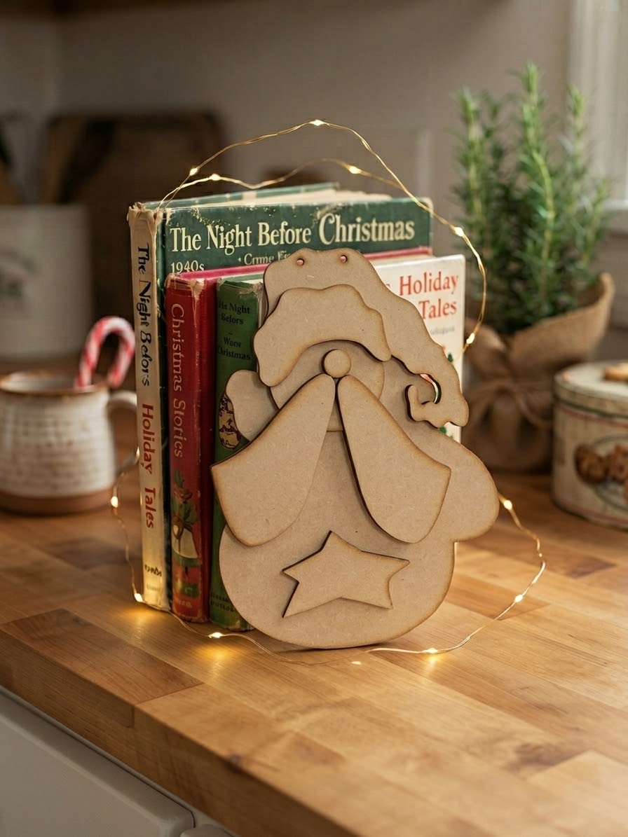 (Item#131) Puffy Santa Leaner/Hanger - DIY Craft Kit
