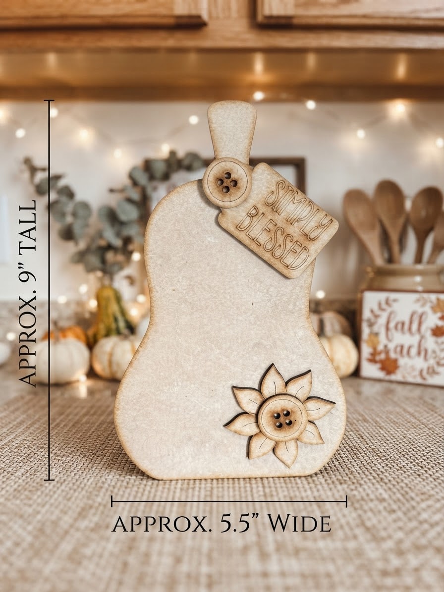 (Item#134) Simply Blessed Gourd Leaner - DIY Craft Kit