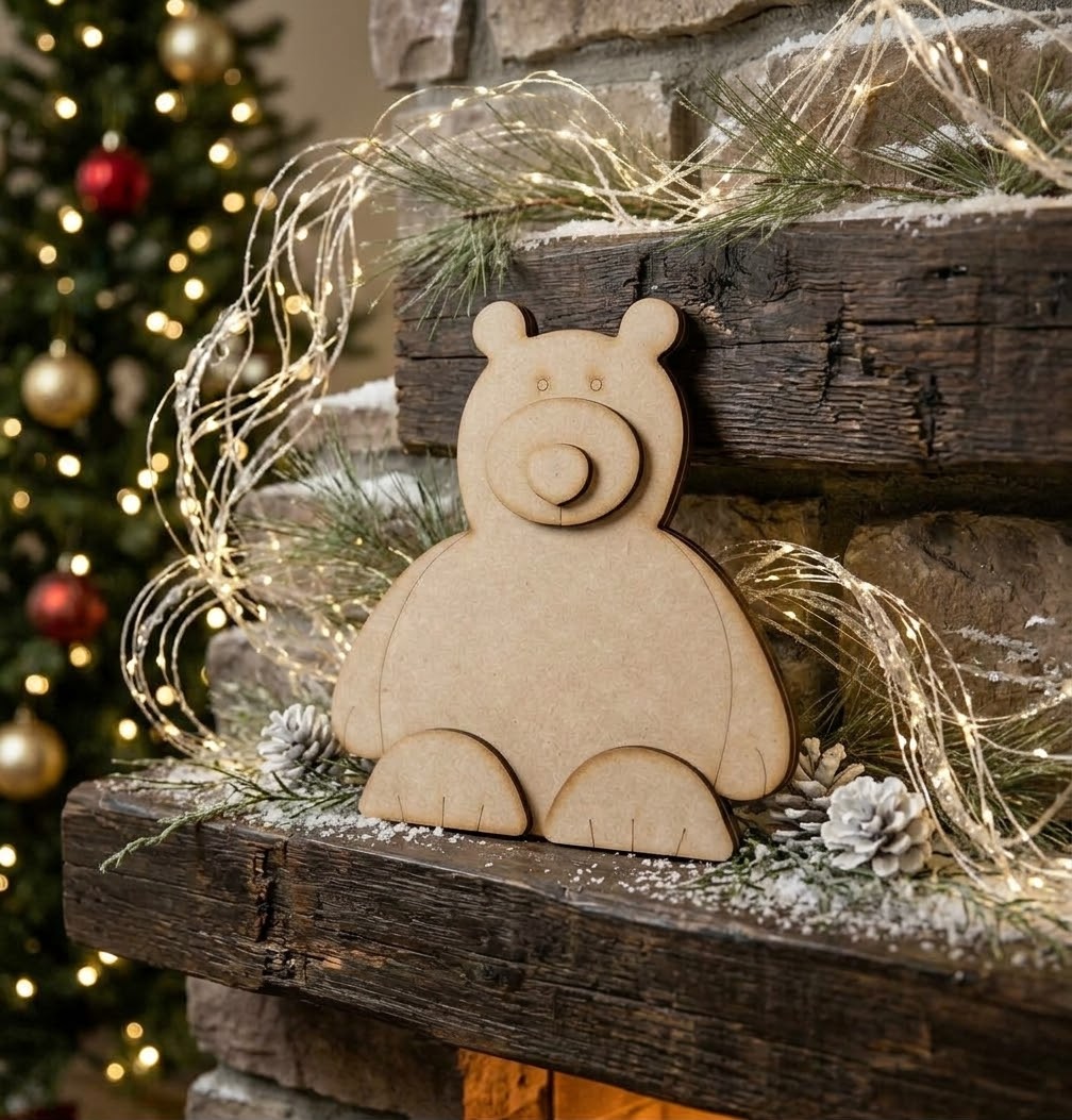 Small Polar Bear Leaner  - DIY Craft Kit