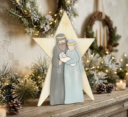 Star Nativity Scene Leaner - (DIY Craft Kit)
