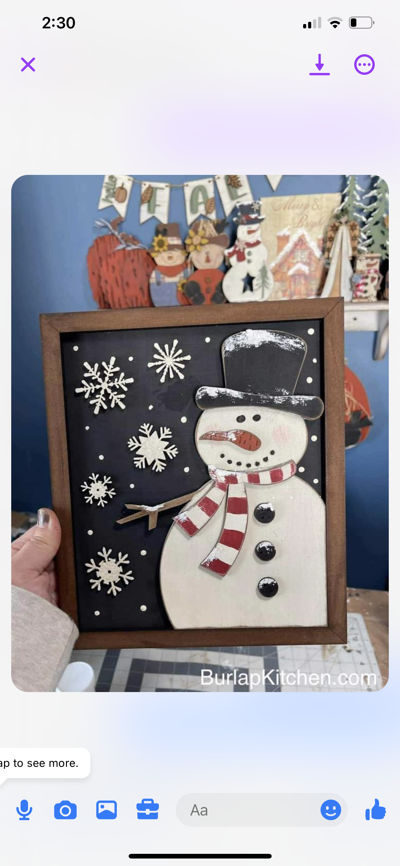 (CK) Snowman Frame - Craft Kit