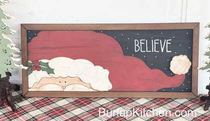 “Believe” Santa Frame - DIY Craft Kit