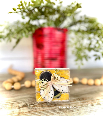 Set of 6 Bee Blanks w/ Wings (2 different sizes) (DIY Craft Kit)