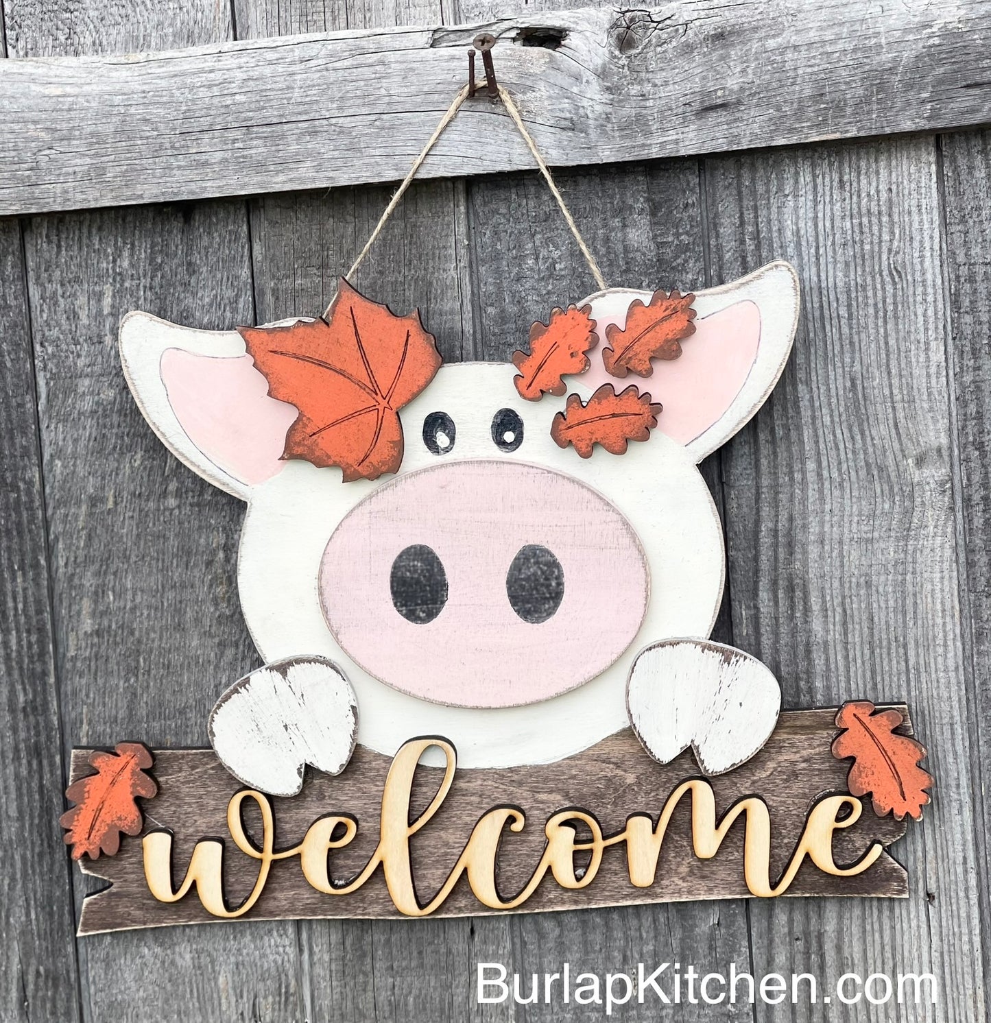 Fall Pig Hanger Craft Kit- FREE Shipping