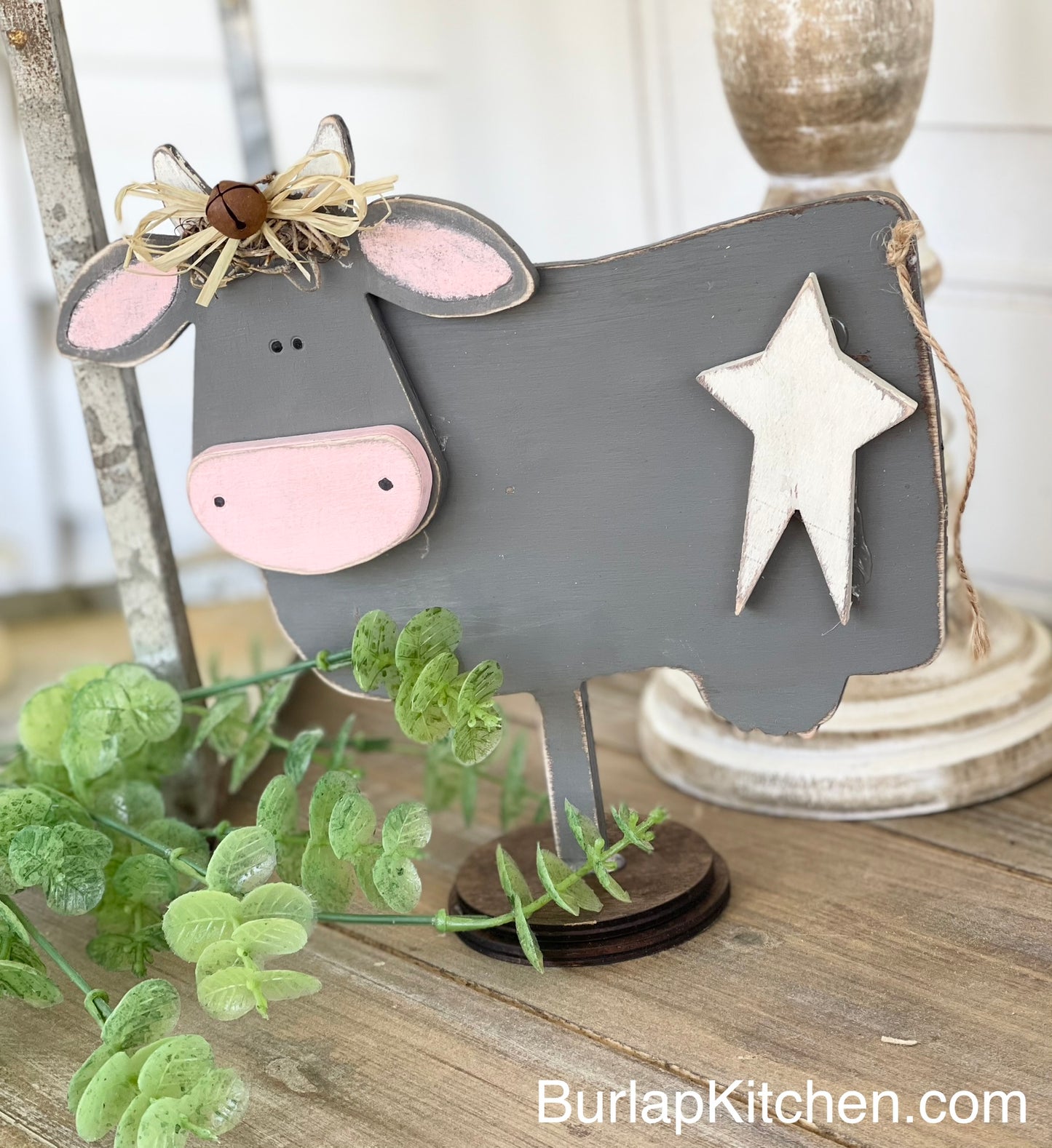 (CK) Stand Alone Cow Shelf Sitter - Craft Kit